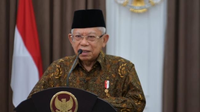 Ma’ruf Amin meminta polisi menindak tegas para penimbun bahan pokok.