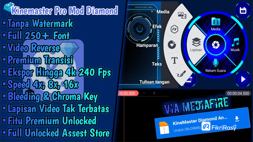 Fitur Kinemaster Diamond Mod
