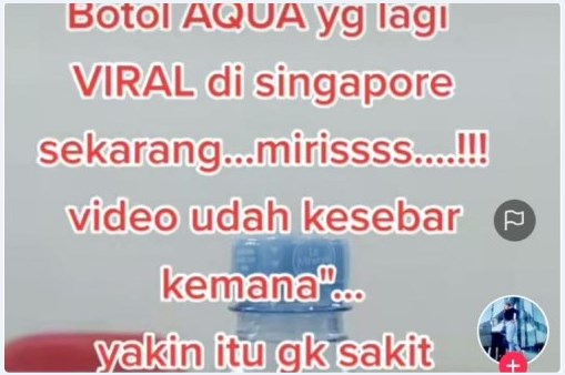 Viral Video TKW Singapura Botol Aqua 1 Menit 39 Detik Tersebar Di Tiktok
